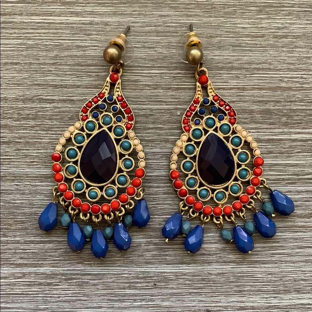 Elegant Multicolor Dangle Earrings